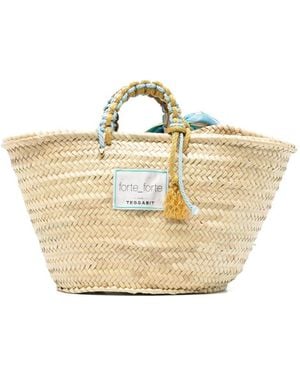 forte_forte Large Straw Tote Bag - Natural