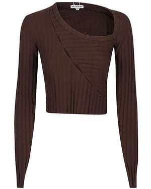 Cotton Citizen Long Sleeve Cotton T-Shirt - Brown