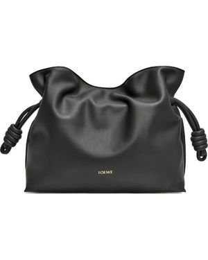 Loewe "Flamenco Clutch" Handbag - Black