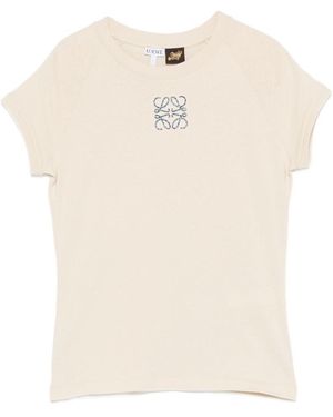 Loewe Logo Cotton T-Shirt - White