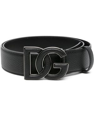 Dolce & Gabbana Logo Belt - Black