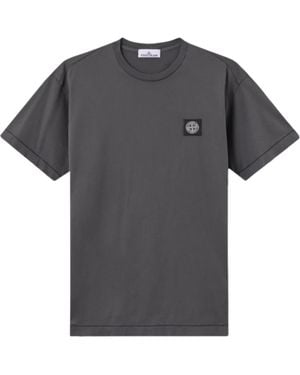Stone Island T-Shirt With Logo By - Grey