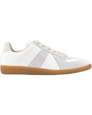 Maison Margiela Replica Leather Trainers - White
