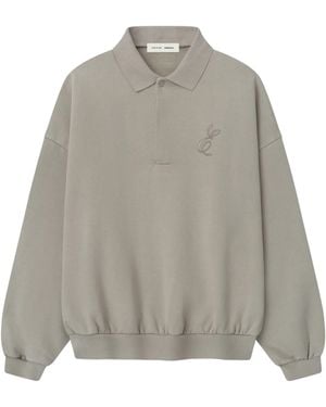 Essentials Classic Fleece Polo - Grey