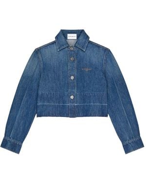 Givenchy Denim Cotton Jacket - Blue