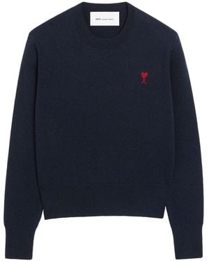 Ami Paris Maglione Girocollo - Blu