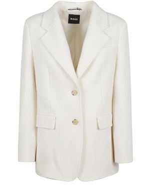 BOSS Jovana Wool Blazer - White