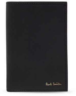 Paul Smith Signature Stripe Leather Wallet - Black