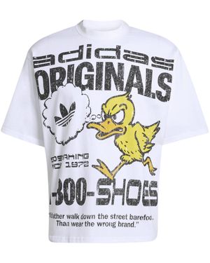 adidas Originals Duck Graphic T-Shirt - White