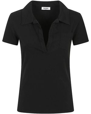 Base London Cotton Polo Shirt - Black
