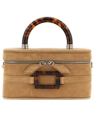Roger Vivier Belle Vivier Mini Leather Vanity Case - Brown