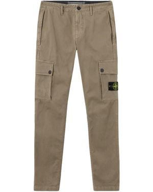 Stone Island Cargo Trousers By - Natural