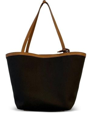 The Row Park Tote Three Canvas Tote Bag - Black