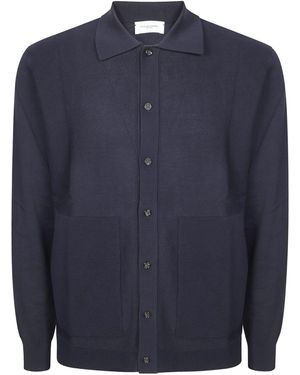 Paolo Pecora Knitted Overshirt - Blue