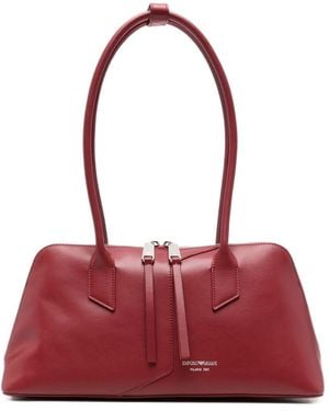 Emporio Armani Leather Handbag - Red