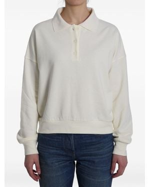 The Row Ribbed Polo T-Shirt - Grey