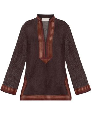 Tory Burch Tunika A Righe - Viola