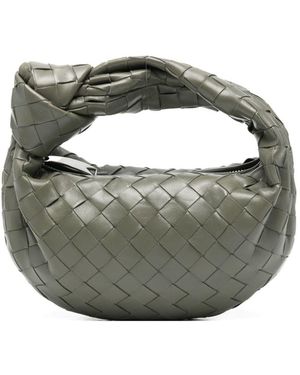 Bottega Veneta Jodie Mini Leather Handbag - Grey