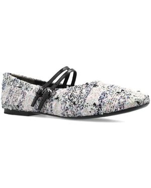 Tory Burch Mary Jane Ballet Flats - White
