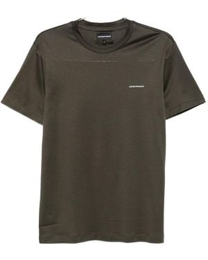 Emporio Armani Logo Cotton Blend T-Shirt - Green