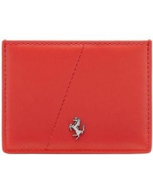 Ferrari Leather Card Holder - Red