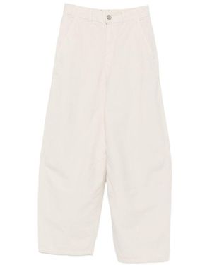 Alysi Pantaloni A Barile - Bianco