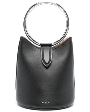 Alaïa Secchiello Ring Mini - Nero