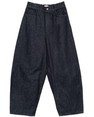 Alysi Barrel Denim Jeans - Blue