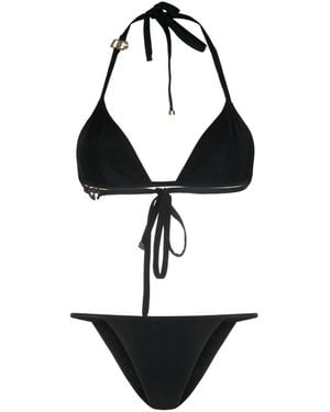 Dolce & Gabbana Triangle Bikini Set - Black