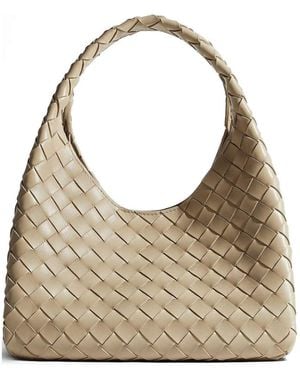 Bottega Veneta Campana Small Leather Shoulder Bag - Natural