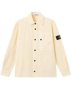 Stone Island Corduroy 800 Overshirt - Natural