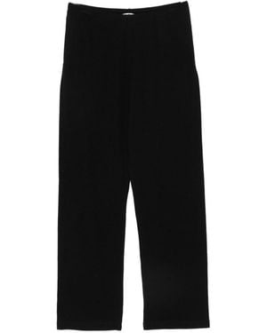 The Row Kohana Cotton Trousers - Black