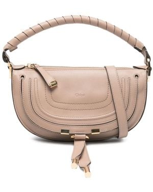 Chloé Marcie Mini Leather Shoulder Bag - Pink