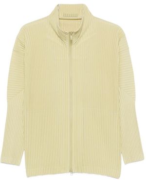 Homme Plissé Issey Miyake Pleated Shirt - Yellow