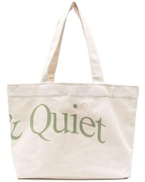 Museum of Peace & Quiet Tote Bag Wordmark - Natural