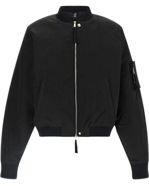 Thom Krom Zip Pocket Bomber Jacket - Black