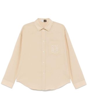 Loewe Cotton Blend Shirt - Natural