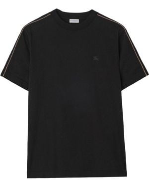 Burberry Seth Cotton T-Shirt - Black