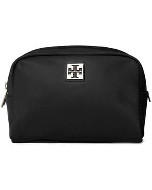 Tory Burch Virginia Nylon Cosmetic Case - Black