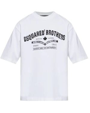 DSquared² Printed T-Shirt - White