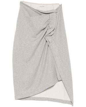 Dries Van Noten Hanam Cotton Skirt - Grey