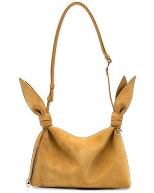 Loewe Scarf Mini Leather Shoulder Bag - Metallic