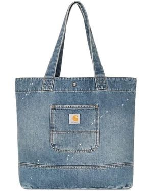Carhartt Denim Cotton Tote - Blue