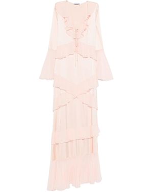 LES FILLES D'EVA Long Dress With Ruffles - Pink