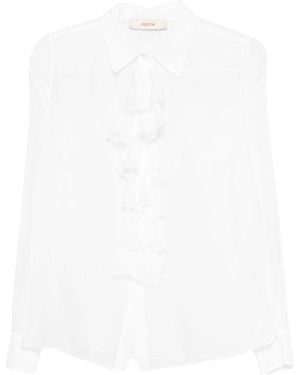 Jucca Shirt With Ruffles - White