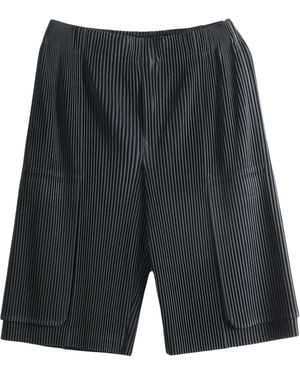 Homme Plissé Issey Miyake Pleated Trousers - Black