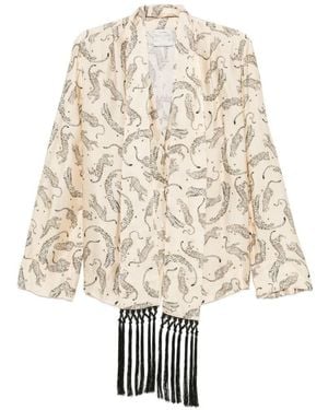 forte_forte Fringed Shirt - White