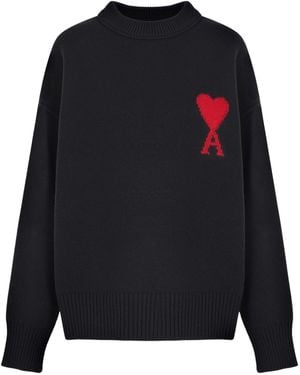 Ami Paris Maglione Ami De Coeur - Blu