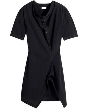 Lemaire Cotton Short Dress - Black