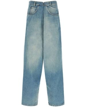 Maison Margiela Wide-Leg Wrap Jeans - Blue